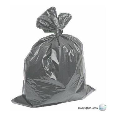 Imagem de Saco De Lixo 100 Litros 100 Un Colorido Reforçado - HIGIPACK, Cinza
