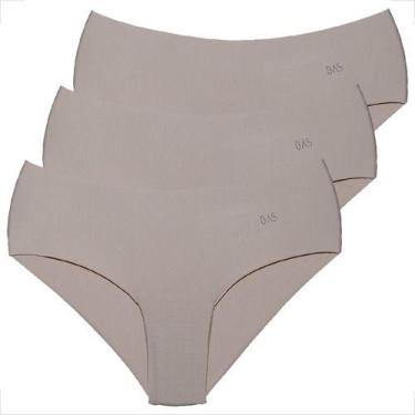 Imagem de Kit 3 Calcinhas Short Conforto A Laser Feminina Atacado - Básica Linda