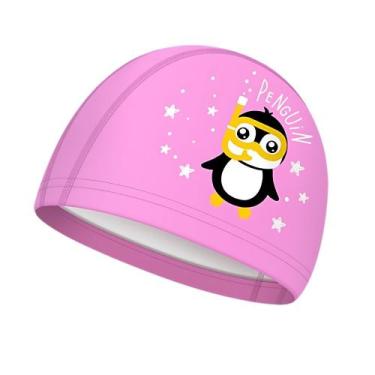 Imagem de Touca De Natação Infantil Profissional Pinguim - Hero Band, Pinguim ro