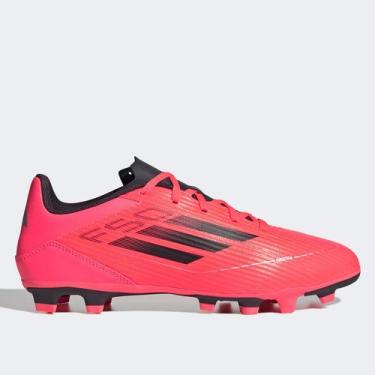 Imagem de Chuteira Campo Adidas F50 Club Unissex, Rosa, Preto, 43