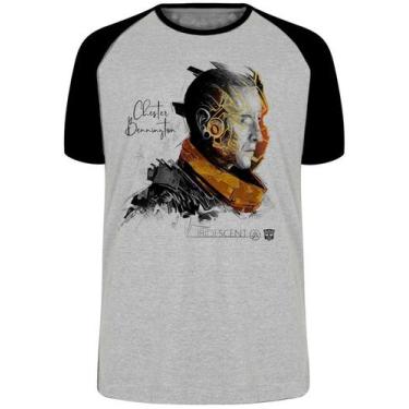 Imagem de Camiseta Chester Link Park Blusa Plus Size extra grande adulto ou infa