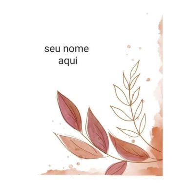 Imagem de Planner financeiro capa folhagem coral - 2 - Produto artesanal