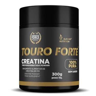 Imagem de Creatina Touro Forte 300 gramas Pura Creatine Powder Food Supplement -