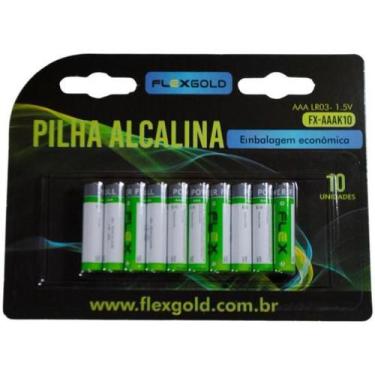 Imagem de Pilha Alcalina 1,5V AAA (C/10 Pilhas) Flex