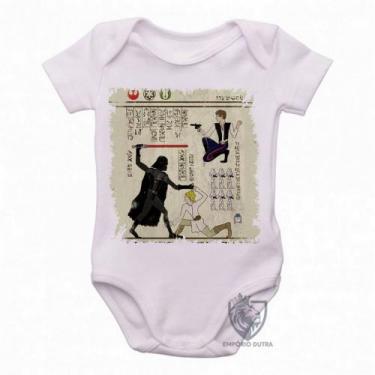 Imagem de body nenê criança roupa bebê  Hieróglifos Star Wars - Empório Dutra, G