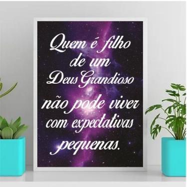Imagem de Quadro Filho De Um Deus Grande 45x34cm - com vidro - Quadros On-line