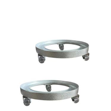 Imagem de Kit 2 Suporte Para Botijão De Gás Em Aluminio Fundido gel - Funditex