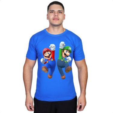 Imagem de Camiseta Super Mario Gamer Personalização Envio Imediato Top - Cassio 