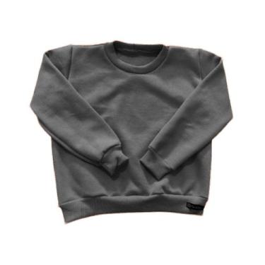 Imagem de Casaco Suéter Moletom infantil menino e menina flanelado grosso. - Flo