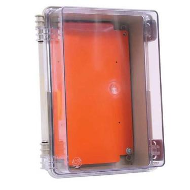 Imagem de Caixa Plástica Pvc 250x160x120mm Tampa Transparente C/ Fecho - Rohdina