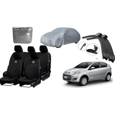 Imagem de Jogo Completo de Capa Palio 12-18: Couro + Limpador de Parabrisa + Cap