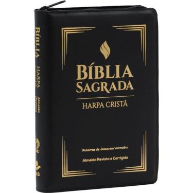 Imagem de Bíblia Sagrada Lt Grande Letras Vermelhas e Harpa Cristã SBB