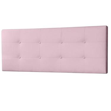 Imagem de Cabeceira Painel Casal 1,40m Berlim Suede Rosa Bebê Sky Mobile