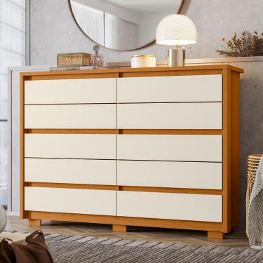Imagem de Cômoda Palumoveis Duetto com 10 Gavetas – 151cm de Largura