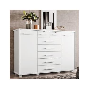 Imagem de Cômoda Palumoveis Fontana com 7 Gavetas e 2 Portas – 160cm de Largura