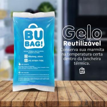 Imagem de Bolsa Gel Térmico Bubag Conserva Bolsa Térmica Alimentos Bebidas Compr