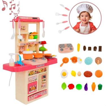 Imagem de Cozinha Infantil De Brinquedo Completa Sai Água E Som - ATENTU