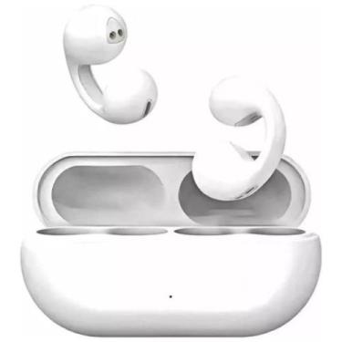 Imagem de Earcuffs Fone de Condução Óssea Bluetooth Sem Fio Esportivo Cor Branco