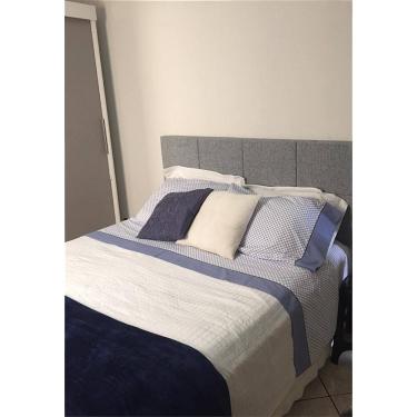Imagem de Cabeceira Estofada Queen 8 Blocos Não é Segredo Cinza Claro 160x60