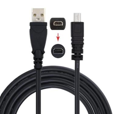 Imagem de CY Cabo de alimentação USB 2.0 Tipo-A para câmera Mini 8P para Coolpix UC-E6 UC-E16 UC-E17 DSC-W DMC-S EX-Z