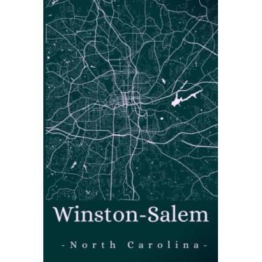 Imagem de Winston-Salem North Carolina: Your city, your region, your home! | Composition Notebook 6x9 plaid 120 pages