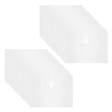Imagem de 24 pacotes de envelopes pequenos de plástico 12 x 17 cm com fecho de argola e laço, envelopes transparentes de poliéster para recibos de cupons, cartões de cheque, porta-dinheiro e armazenamento
