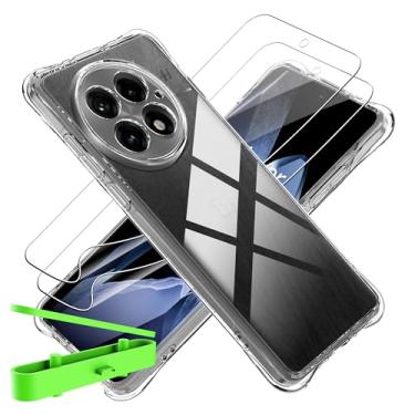 Imagem de zZjoOoj Capa para Oneplus 13 com protetor de tela de 6,8 polegadas, HD [suporta desbloqueio de impressão digital] com ferramenta de fácil instalação, [sem vidro] Cobertura máxima curvada, capa de TPU