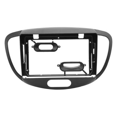 Imagem de Quadro de Painel Estéreo de Carro de 9 Polegadas Painel Estéreo de Rádio para I10 2007 a 2013, Estrutura de Painel de Navegação de Painel de Rádio Estéreo de Carro, Material ABS,