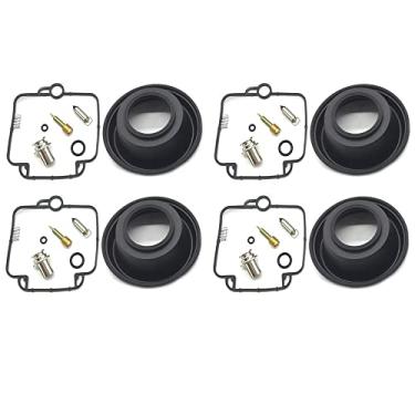 Imagem de Reparo de carburador de motocicleta para Suzuki GS500E 1994-2000 GS500 E GS 500 500E Sistema de Combustível Jet Pilot Master Jet Vacuum Diafragma (2 conjuntos)