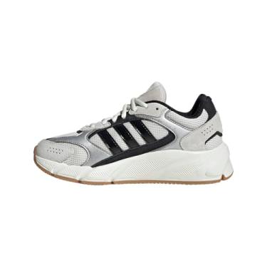 Imagem de adidas Tênis infantil unissex Crazychaos 2000, Branco/prata fosco/preto, 17