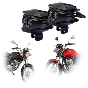 Imagem de Kit Farol Milha F-16 Honda CG 125 Fan 2005 2006 2007 2008 2009 2010 20