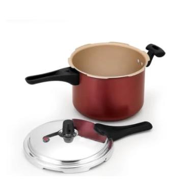 Imagem de Panela De Pressão Antiaderente 4,5 Litros - Fechamento Externo (4,5 Cereja Antiaderente)