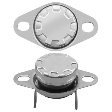 Imagem de QAGGUM 2 peças de termostato de micro-ondas adequado para GE, fusível térmico substitui KSD201 70 graus, para fornos de microondas aquecedores de água e outros interruptores de controle de temperatura