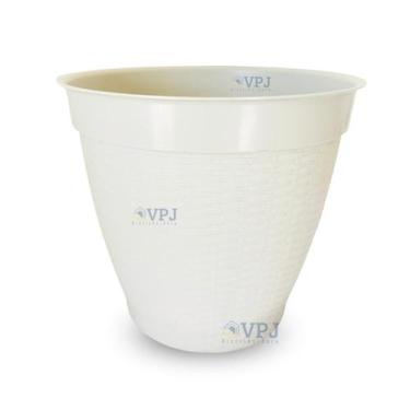 Imagem de Vaso Rattan Redondo Grande Casa Jardim Plantas Flores 30L - Plásticos 
