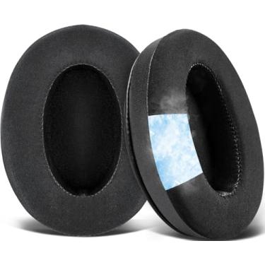 Imagem de SOULWIT Almofada de substituição para Audio-Technica ATH M50X/M40X, HyperX Cloud/Alpha, SteelSeries Arctis, Sony MDR-1ABT/1RBT/1RNC/7506, Turtle Beach Stealth 420X/600 - Preto