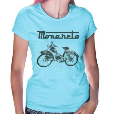 Imagem de Baby Look Ciclomotor Monareta - Foca na Moda, Azul bebê, P