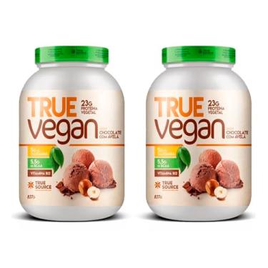Imagem de Kit 2x True Whey Vegan 837g - Proteína Vegetal - True Source (Chocolate com Avelã)