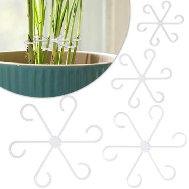 Imagem de HINZIC 8 peças de suportes de caule para plantas de casa de escalada, 4 tamanhos de suportes de caule de plantas, acessórios de crescimento de gancho de haste de treliça de estaca de flores