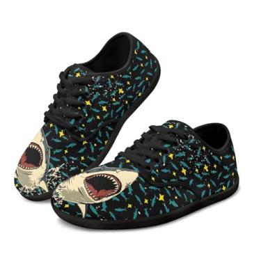 Imagem de GOSTONG Wide Barefoot Shoes Tênis masculino leve zero drop para caminhada ao ar livre antiderrapante para treino cross-trainer preto tamanho 34-48, Tubarão, 45