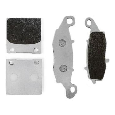 Imagem de Kit Pastilha De Freio Dianteira E Traseira Moto Gs 500 - Brandy