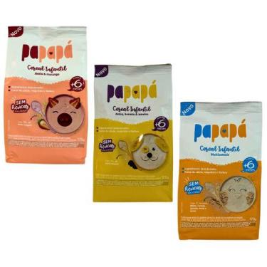 Imagem de Kit 3 Cereais Infantis Papapa - Sabores Variados - Papapá