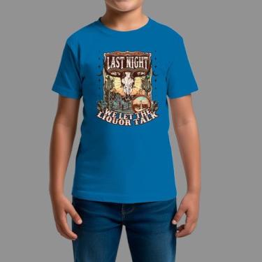 Imagem de Camisetas Infatil Básica Masculina Moda De Country confortável Manga C