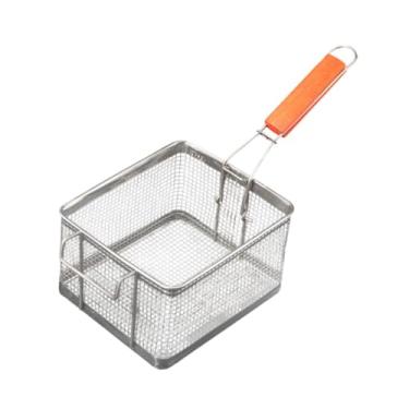 Imagem de DimyFew Frita de fritura para frigidíãos de cesta de aço inoxidável Filtro de fritura para cafés em casa, M