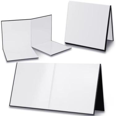 Imagem de Tabuleiro de jogo dobrável em branco Zhanmai Quad Fold Dry Erase x4