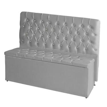 Imagem de Kit De Quarto Cabeceira De Cama Box e Calçadeira Baú Bella Casal 140 c