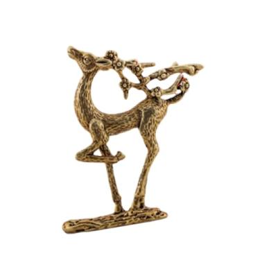 Imagem de Generic Estátua de cervo de veado sika de latão para de decoração de escritórios domésticos Presentes exclusivos de mão desejada para o apartamento da