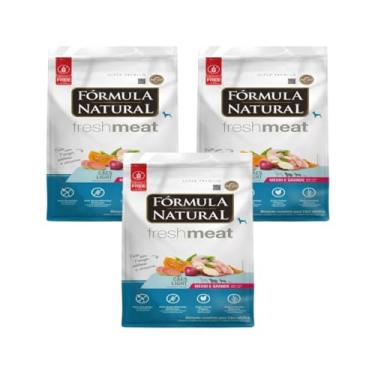 Imagem de KIT 3 UNIDADES - FÓRM. NATURAL FRESH MEAT LIGHT RAÇÃO CÃES ADULTO MÉDIO/GRANDE 2,5KG