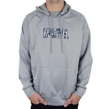 Imagem de Blusa Moletom Masculina Mooncity Marvel Cinza Claro - 554001-Masculino
