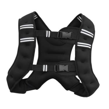 Imagem de menolana Ginástica de areia de areia de colete de colete pesada para homens para homens Jaqueta ponderada para homens para treinamento de força Calistenia, Preto 8lb