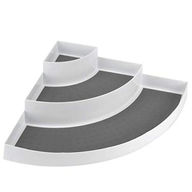 Imagem de Armário de Cozinha Resistente 3 Canto de Camada Rack Tempering Bottle Solder - Fácil de, Material PPTPR Cinza, Ferramenta de Armazenamento do Organizador, Tamanho - 3,5x11.8in